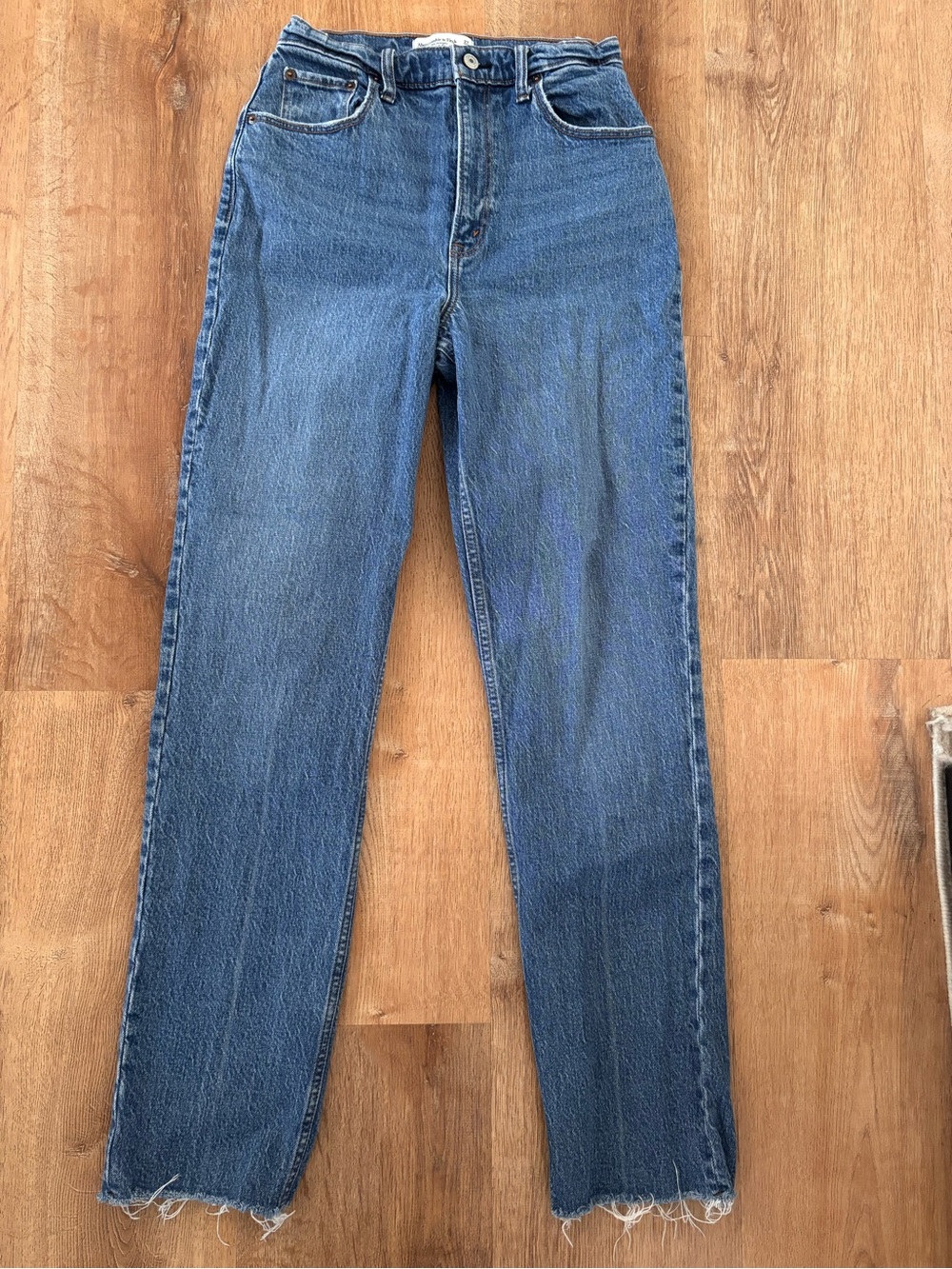 Abercrombie & Fitch 90s straight ultra high rise curve love 27/4 LONG